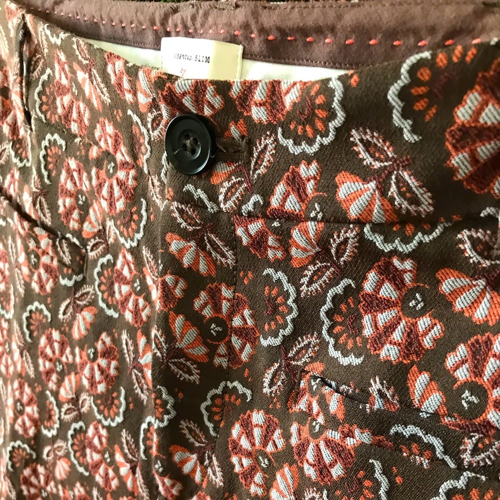👖 Anthropologie Essential Slim Trousers